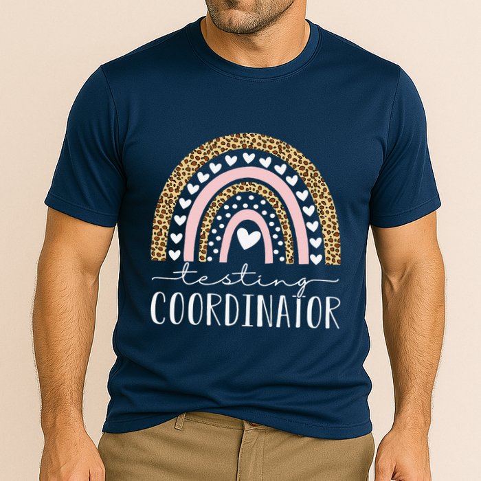 Testing Coordinator Rainbow Leopard Test Day Teacher Student Performance Shirt