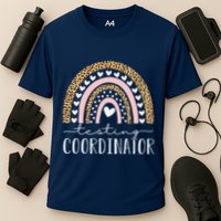 Testing Coordinator Rainbow Leopard Test Day Teacher Student Performance Shirt