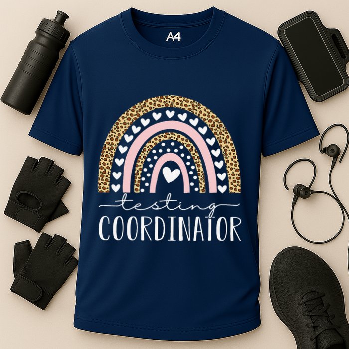 Testing Coordinator Rainbow Leopard Test Day Teacher Student Performance Shirt