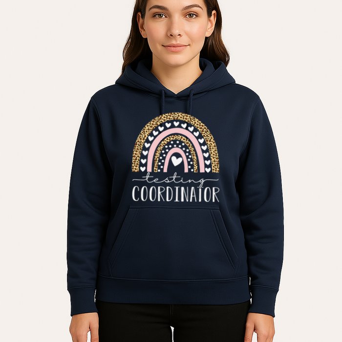 Testing Coordinator Rainbow Leopard Test Day Teacher Student Hoodie