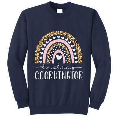 Testing Coordinator Rainbow Leopard Test Day Teacher Student Sweatshirt