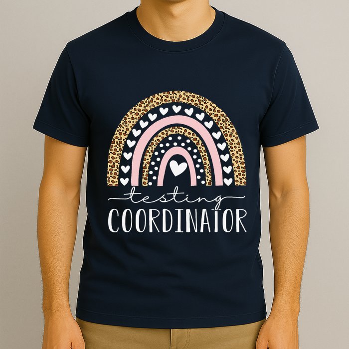 Testing Coordinator Rainbow Leopard Test Day Teacher Student T-Shirt