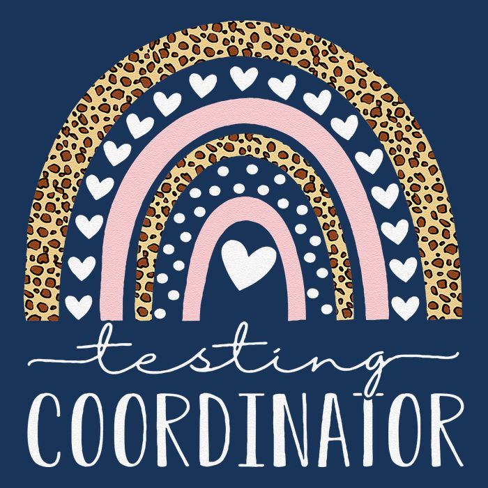 Testing Coordinator Rainbow Leopard Test Day Teacher Student Drawstring Bag
