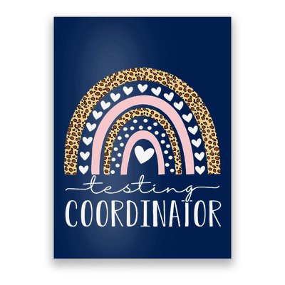 Testing Coordinator Rainbow Leopard Test Day Teacher Student Poster