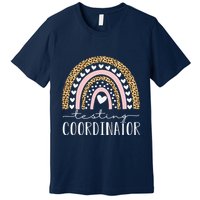 Testing Coordinator Rainbow Leopard Test Day Teacher Student Premium T-Shirt