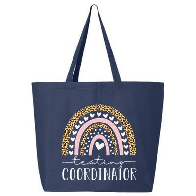 Testing Coordinator Rainbow Leopard Test Day Teacher Student 25L Jumbo Tote
