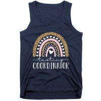 Testing Coordinator Rainbow Leopard Test Day Teacher Student Tank Top