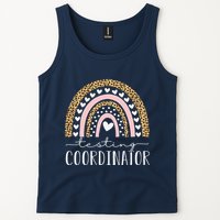 Testing Coordinator Rainbow Leopard Test Day Teacher Student Tank Top