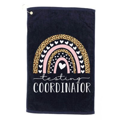 Testing Coordinator Rainbow Leopard Test Day Teacher Student Golf Towel