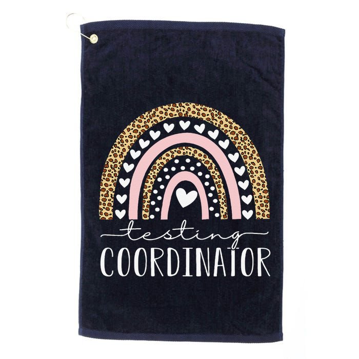 Testing Coordinator Rainbow Leopard Test Day Teacher Student Golf Towel