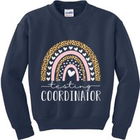 Testing Coordinator Rainbow Leopard Test Day Teacher Student Kids Sweatshirt