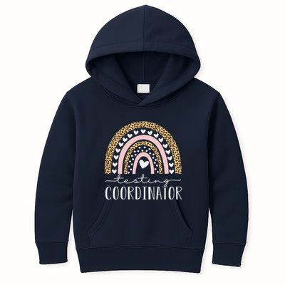 Testing Coordinator Rainbow Leopard Test Day Teacher Student Kids Hoodie