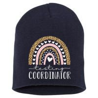 Testing Coordinator Rainbow Leopard Test Day Teacher Student Short Acrylic Beanie