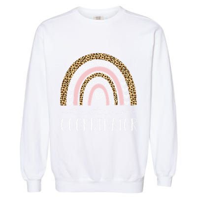 Testing Coordinator Rainbow Leopard Test Day Teacher Student Garment-Dyed Sweatshirt