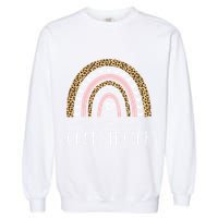 Testing Coordinator Rainbow Leopard Test Day Teacher Student Garment-Dyed Sweatshirt