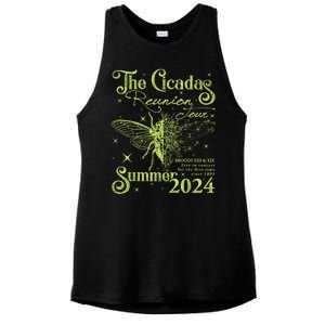 The Cicada Reunion U.S 2024 Cicada Concert Fest Lover Ladies PosiCharge Tri-Blend Wicking Tank