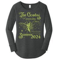 The Cicada Reunion U.S 2024 Cicada Concert Fest Lover Women's Perfect Tri Tunic Long Sleeve Shirt