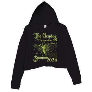 The Cicada Reunion U.S 2024 Cicada Concert Fest Lover Crop Fleece Hoodie