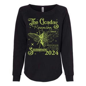 The Cicada Reunion U.S 2024 Cicada Concert Fest Lover Womens California Wash Sweatshirt