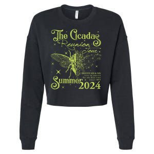 The Cicada Reunion U.S 2024 Cicada Concert Fest Lover Cropped Pullover Crew