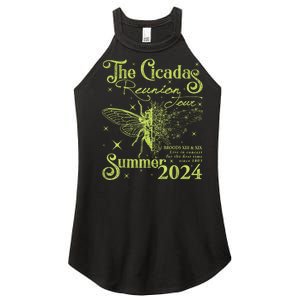 The Cicada Reunion U.S 2024 Cicada Concert Fest Lover Women's Perfect Tri Rocker Tank