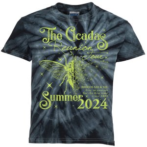 The Cicada Reunion U.S 2024 Cicada Concert Fest Lover Kids Tie-Dye T-Shirt