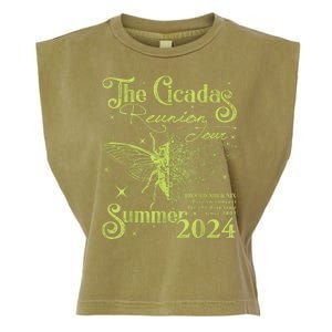 The Cicada Reunion U.S 2024 Cicada Concert Fest Lover Garment-Dyed Women's Muscle Tee