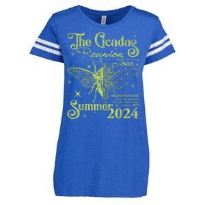 The Cicada Reunion U.S 2024 Cicada Concert Fest Lover Enza Ladies Jersey Football T-Shirt