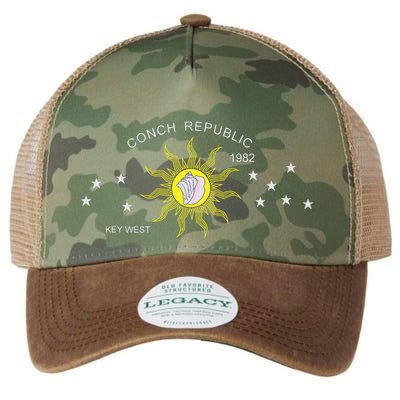 The Conch Republic Flag Legacy Tie Dye Trucker Hat