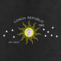 The Conch Republic Flag 7 Panel Mesh Trucker Snapback Hat