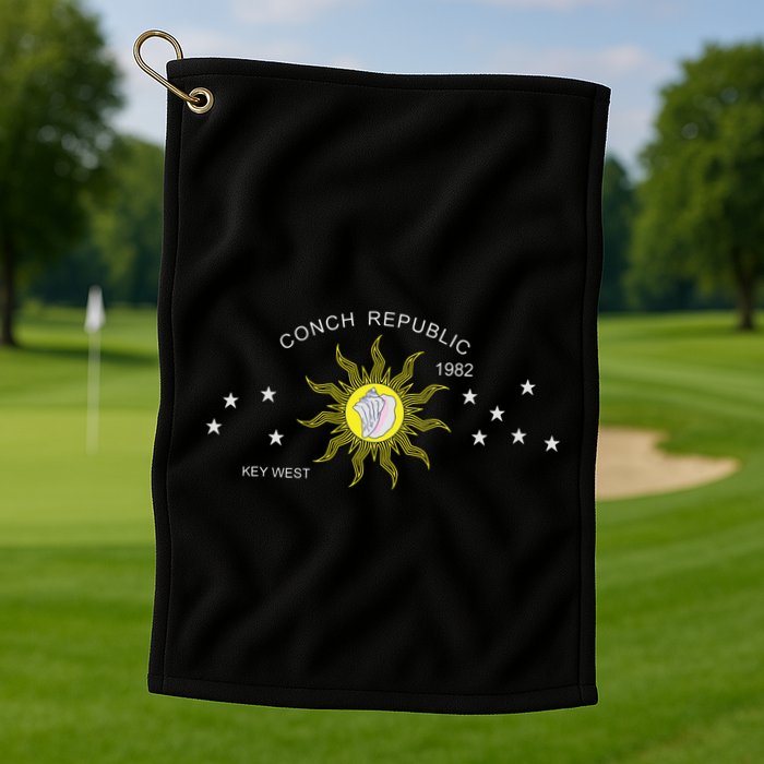 The Conch Republic Flag Golf Towel