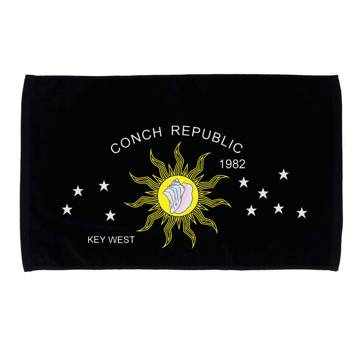 The Conch Republic Flag Microfiber Hand Towel