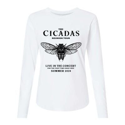 The Cicadas Reunion Tours 2024 Funny Cicadas Lover Womens Cotton Relaxed Long Sleeve T-Shirt