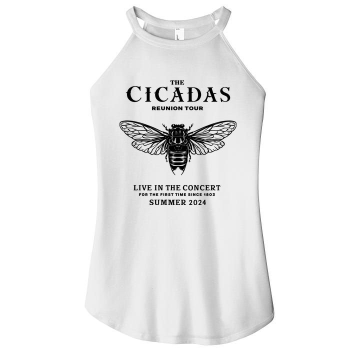 The Cicadas Reunion Tours 2024 Funny Cicadas Lover Women’s Perfect Tri Rocker Tank