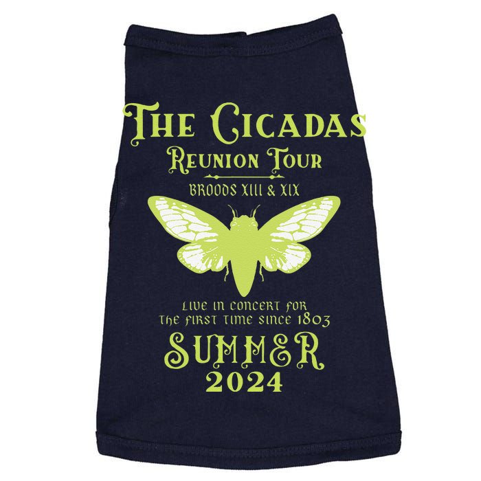 The Cicada Reunion U.S 2024 Cicada Concert Fest Lover Doggie Tank