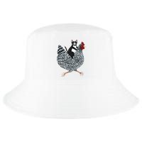Tuxedo Cat Riding Chicken Funny Cool Comfort Performance Bucket Hat