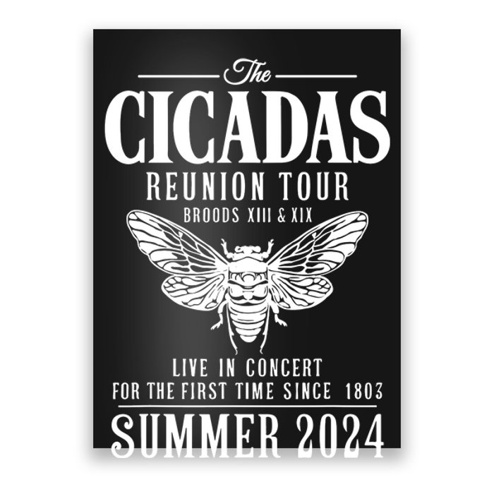 The Cicadas Reunion Tou.R Broods Xiii And Xix Summer 2024 Poster