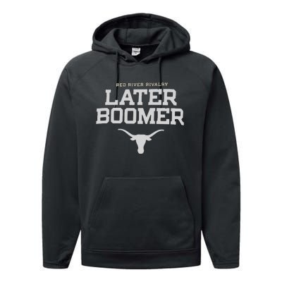 Texas Champion Red River Rivalry Slogan Longhorns Performance Fleece Hoodie