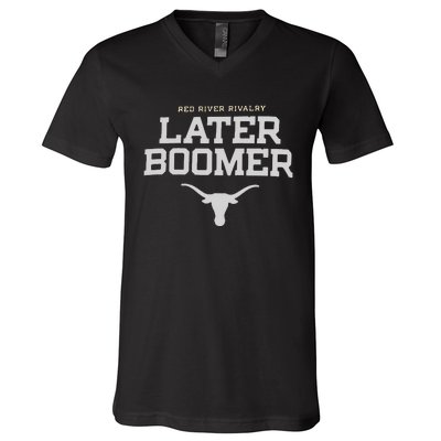 Texas Champion Red River Rivalry Slogan Longhorns V-Neck T-Shirt