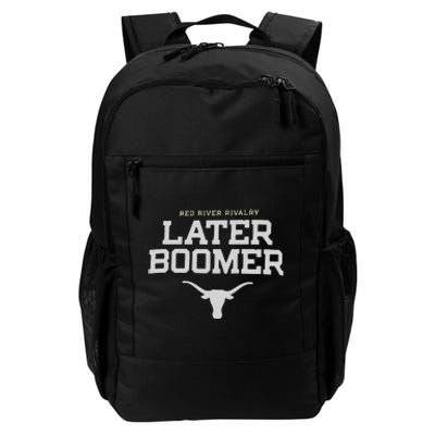 Texas Champion Red River Rivalry Slogan Longhorns Daily Commute Backpack