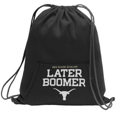 Texas Champion Red River Rivalry Slogan Longhorns Sweatshirt Cinch Pack Bag