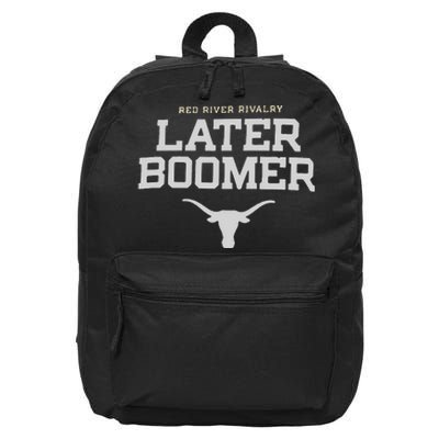 Texas Champion Red River Rivalry Slogan Longhorns 16 in Basic Backpack