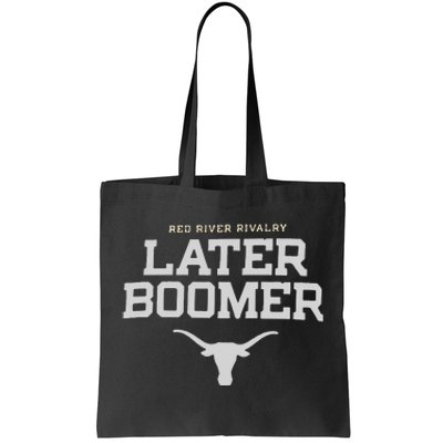 Texas Champion Red River Rivalry Slogan Longhorns Tote Bag