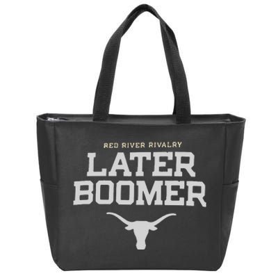 Texas Champion Red River Rivalry Slogan Longhorns Zip Tote Bag