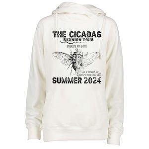 The Cicada Reunion U.S 2024 Broods Xiii And Xix Summer Womens Funnel Neck Pullover Hood