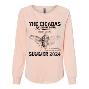 The Cicada Reunion U.S 2024 Broods Xiii And Xix Summer Womens California Wash Sweatshirt