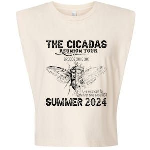 The Cicada Reunion U.S 2024 Broods Xiii And Xix Summer Garment-Dyed Women's Muscle Tee