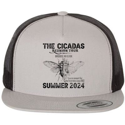 The Cicada Reunion U.S 2024 Broods Xiii And Xix Summer Flat Bill Trucker Hat