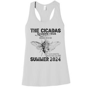 The Cicada Reunion U.S 2024 Broods Xiii And Xix Summer Women's Racerback Tank