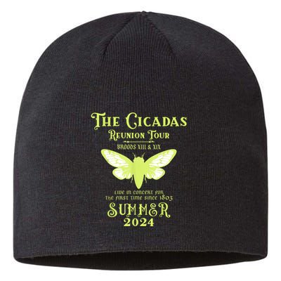 The Cicada Reunion U.S 2024 Cicada Concert Fest Lover Sustainable Beanie